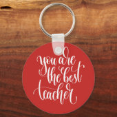 Je bent de beste leraar sleutelhanger (Voorkant)