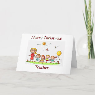 JE BENT DE BESTE LERAAR * VROLIJK KERSTFEEST * KAART