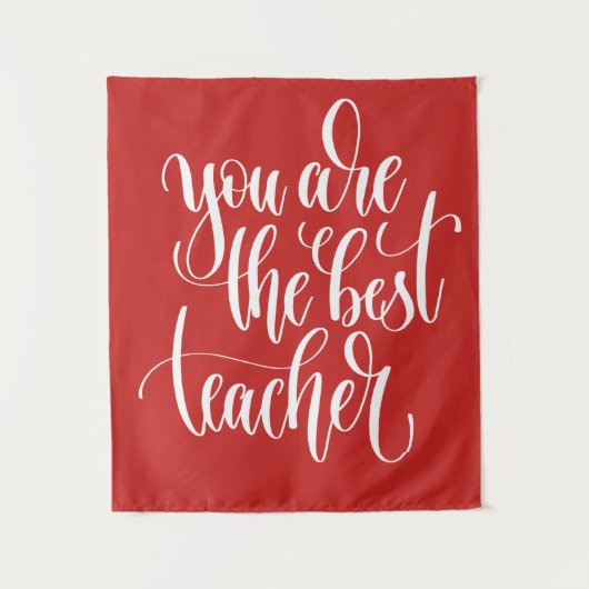 Je bent de beste leraar wandkleed (Voorkant)