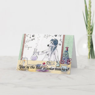 Je bent de beste leraar wetenschap - Dank je wel C Kaart