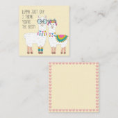 Je Bent De Beste Llama's Notitiekaartje (Voorkant / Achterkant)