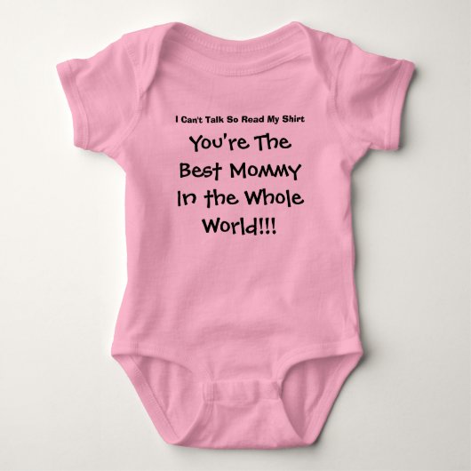 Je bent de beste mama in de hele wereld romper (Voorkant)