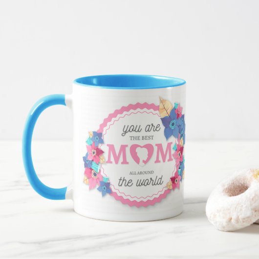 Je bent de beste mama in de wereld koffie mok (Met donut)