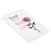 Je bent de beste mama ooit Moederdag roze Rose Magneet (Rechterzijde)