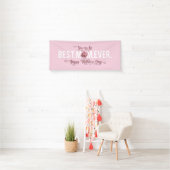 Je bent de beste mama ooit Moederdag roze Rose Spandoek (Insitu)