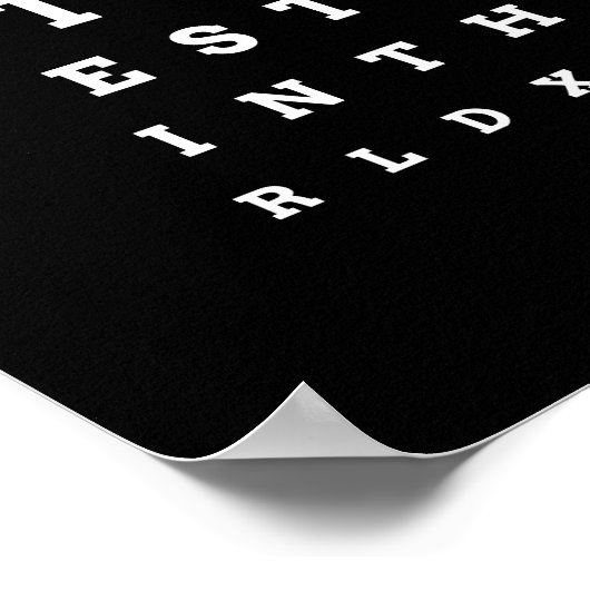 Je bent de beste moeder in de World eye Chart Poster (Hoek)