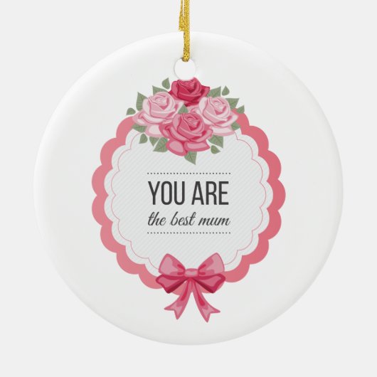 Je bent de beste moeder Moederdag | ORNAMENT (Achterkant)