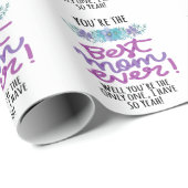 Je bent de beste moeder ooit. Jij bent de enige... Cadeaupapier (Rol Hoek)