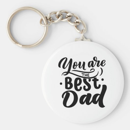Je bent de beste pap die zwart-wit Vaderdag is Sleutelhanger (Voorkant)