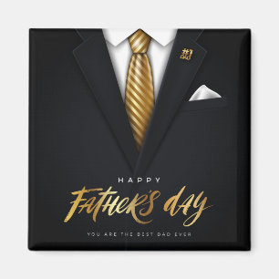 Je bent de beste pap ooit Black Gold Vaderdag Magneet