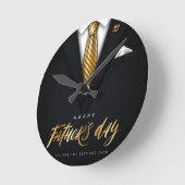 Je bent de beste pap ooit Black Gold Vaderdag Ronde Klok (Hoek)