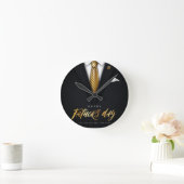 Je bent de beste pap ooit Black Gold Vaderdag Ronde Klok (Huis)