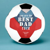 Je bent de beste pap Red Blue Pattern Vader Day Voetbal