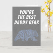 Je bent de beste papa Beer Happy Vaderdag Kaart (Gele Bloem)