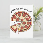 Je bent de beste pizza me aangepaste kaart (Staand voorkant)