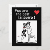 Je bent de beste Tanguero Tango Briefkaart (Voorkant / Achterkant)