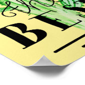 Je bent de beste Typografische Cactus Poster (Hoek)