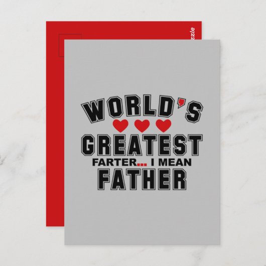 Je bent de BESTE Vader Gelukkige Vaders Dag 2024 Briefkaart (Voorkant / Achterkant)