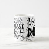 Je bent de beste vader in de wereld Typografie Mok (Center)