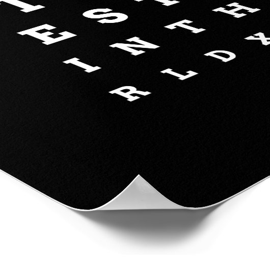 Je bent de beste vader in de World eye Chart. Poster (Hoek)