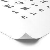 Je bent de beste vader in de World eye Chart. Poster (Hoek)