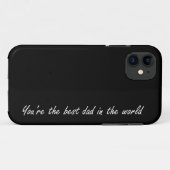 Je bent de beste vader ter wereld - zwart - Case-Mate iPhone case (Achterkant (horizontaal))