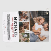 Je bent de beste van Par | 4 Foto Golfhanddoek (Horizontaal)