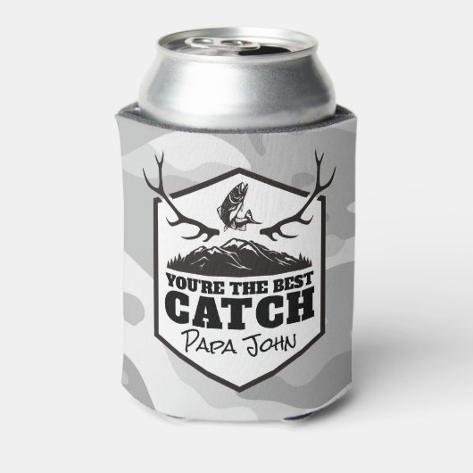 Je bent de beste vangst gepersonaliseerde gift blikjeskoeler (Blikje Achterkant)