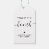 Je bent de Bomb, de Hot Chocolate Bomb of de Bath Cadeaulabel (Voorkant)