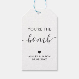 Je bent de Bomb, de Hot Chocolate Bomb of de Bath  Cadeaulabel