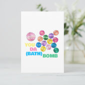 Je bent de Bomb Funny, geïllustreerd bedankt (Staand voorkant)