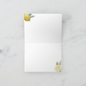 Je bent de bruiloft met citroensmaak bedankkaart (Binnen)