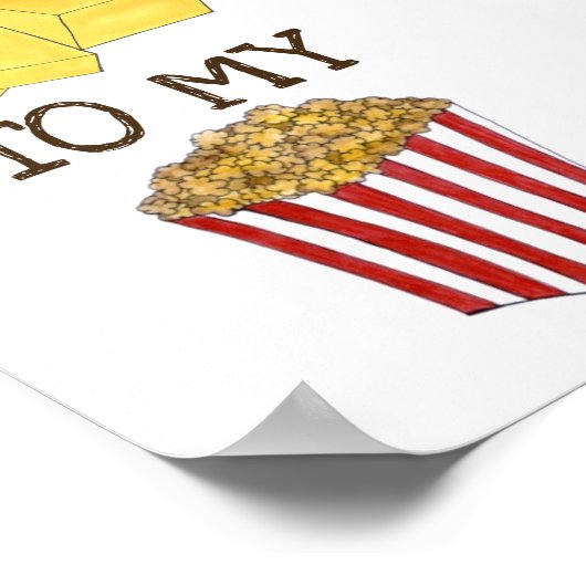 Je bent de butter van mijn populaire liefde poster (Hoek)