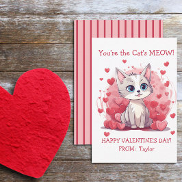 Je bent de Cat's Meow Small Kind's Class Valentijn Notitiekaartje