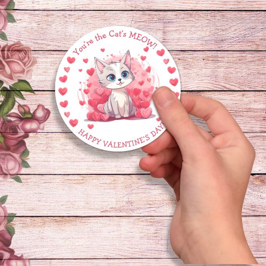 Je bent de Cat's Meow Small Kind's Class Valentijn Ronde Sticker