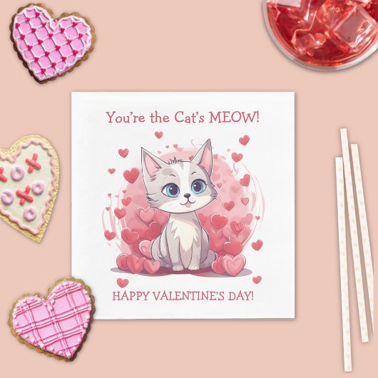 Je bent de Cat's Meow Valentijn Servet