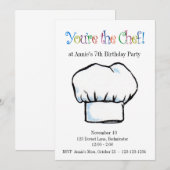Je bent de Chef-uitnodiging Kaart (Voorkant / Achterkant)