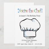 Je bent de Chef-uitnodiging Kaart (Voorkant / Achterkant)