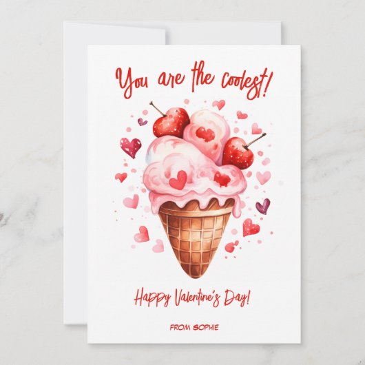 Je bent de coolste grappige Valentijnsdag Feestdagenkaart (Voorkant)