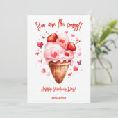 Je bent de coolste grappige Valentijnsdag Feestdagenkaart (Staand voorkant)