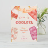 Je bent de coolste grappige Valentijnsdag Feestdagenkaart (Staand voorkant)