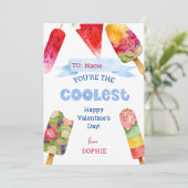 Je bent de coolste grappige Valentijnsdag Feestdagenkaart (Staand voorkant)