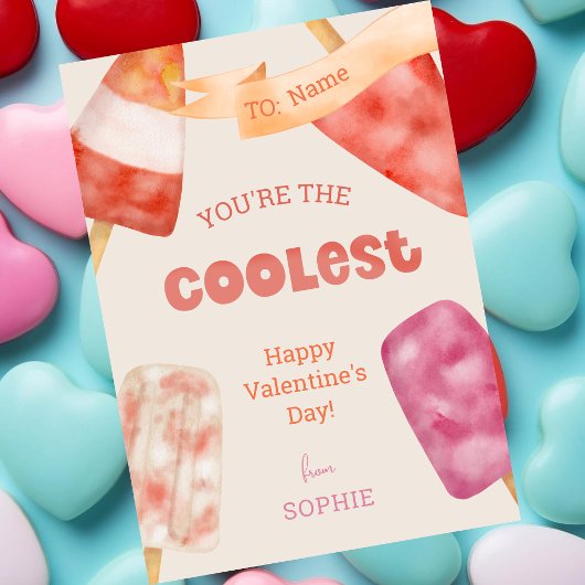 Je bent de coolste grappige Valentijnsdag Feestdagenkaart