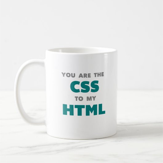 Je bent de CSS van mijn HTML - koffie-mok Koffiemok (Links)