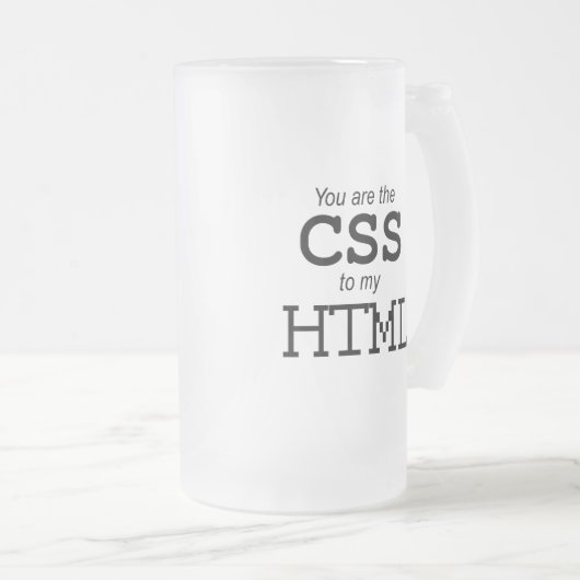 Je bent de CSS van mijn HTML  Matglas Bierpul (Voorkant rechts)