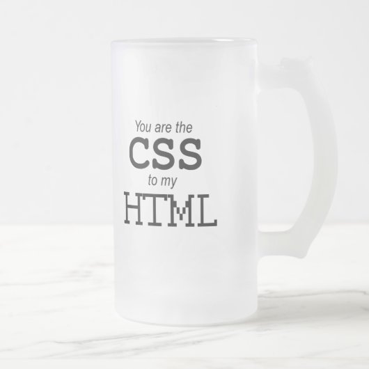 Je bent de CSS van mijn HTML  Matglas Bierpul (Rechts)