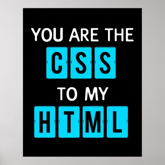 Je bent de CSS van mijn HTML Poster (Voorkant)