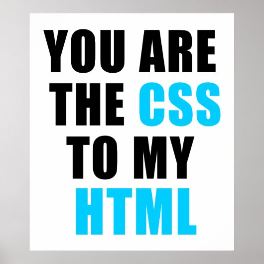 Je bent de CSS van mijn HTML Poster (Voorkant)
