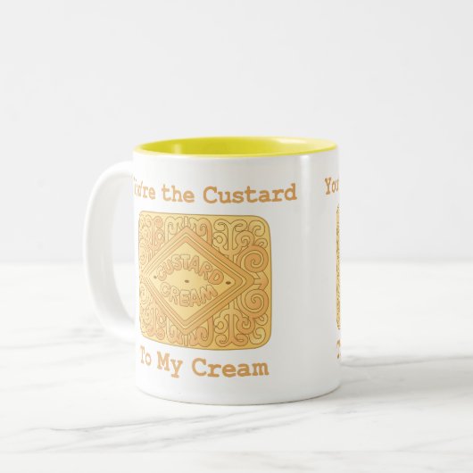 Je bent de Custard van mijn Mok van de Cisakuit. (Voorkant links)