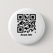 Je bent de Cute qr-code Ronde Button 5,7 Cm (Voorkant)